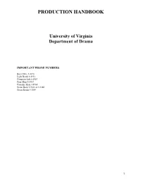 Production Handbook