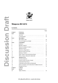 Weapons Bill 2010