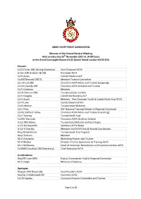 ARMY CADET FORCE ASSOCIATION Minutes of the Annual General