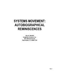 Autobiographical Reminiscences