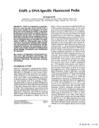 DAPI: a DNA-Specific Fluorescent Probe