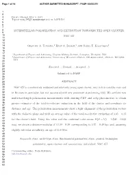 INTERSTELLAR POLARIZATION and EXTINCTION TOWARDS the OPEN CLUSTER NGC 457 Submitted to PASP ABSTRACT NGC 457 Is a Moderately
