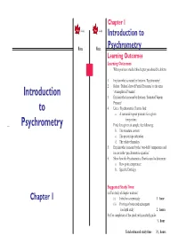 Introduction to Psychrometry 1A1–1A 1A1–1B Introduction To