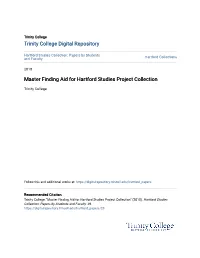 Master Finding Aid for Hartford Studies Project Collection