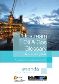 Upstream Oil & Gas Glossary