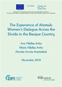 Women's Dialogue Across the Divide in the Basque Country