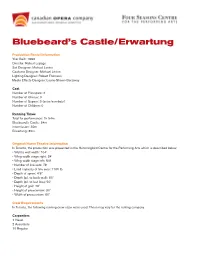 Bluebeard's Castle/Erwartung