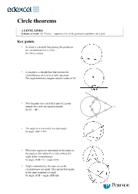 Circle Theorems