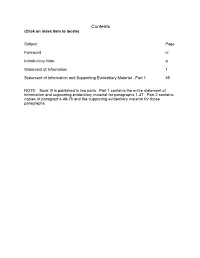 Contents (Click on Index Item to Locate)