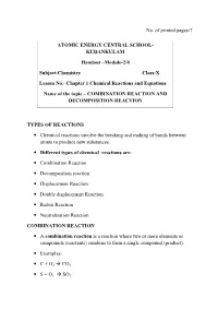 Handout Module 2 Chapter 1 Class X