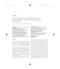 Joint Attention and the Social Phenotype of Autism Spectrum Disorder: a Perspective from Developmental Psychopathology