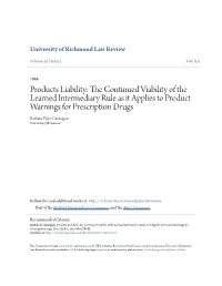 Products Liability