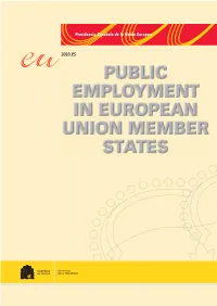Public Employment in EU Member States