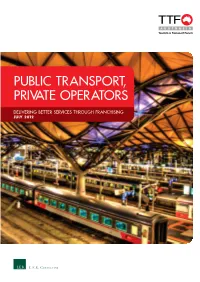 Public Transport, Private Operators