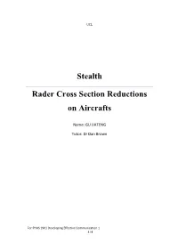 Radar Stealth Technology
