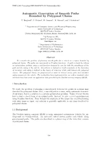 Automatic Generation of Smooth Paths Bounded by Polygonal Chains