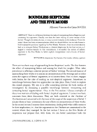 BOUNDLESS SKEPTICISM and the FIVE MODES Allysson Vasconcelos Lima ROCHA