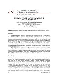 New Challenges of Economic and Business Development – 2012 May 10 - 12, 2012, Riga, University of Latvia