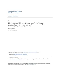 The Prepared Flute: a Survey of Its History, Techniques, and Repertoire