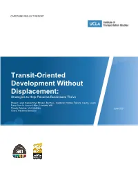 Transit-Oriented Development Without Displacement: Strategies to Help Pacoima Businesses Thrive
