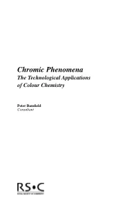 Chromic Phenomena the Technological Applications of Colour Chemistry