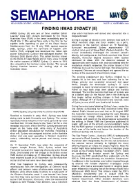 Finding HMAS Sydney (II)