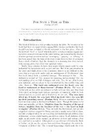 For Such a Time As This 1 Introduction
