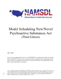 Model Scheduling New/Novel Psychoactive Substances Act (Third Edition)