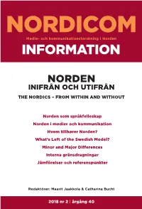 Nordicom Information 40