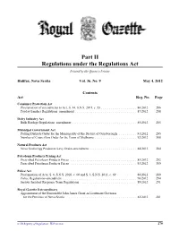 NS Royal Gazette Part II