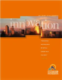 Ova2011 REPORT to the COMMUNITY