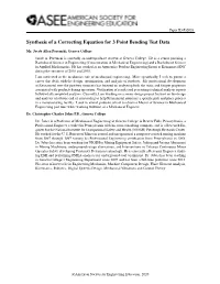 Synthesis of a Correcting Equation for 3 Point Bending Test Data