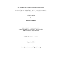 Collaborative Decision-Making Processes in Planning