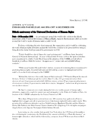 Fiftieth Anniversary of the Universal Declaration of Human Rights