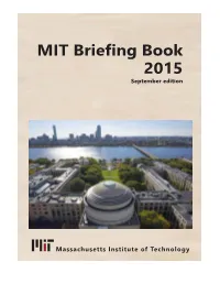 2015 MIT Briefing Book