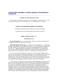 Constituent Assembly of India Debates (Proceedings)- Volume Vii