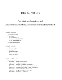 Module 2 : Le PADEDD I