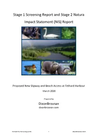 Stage 1 Screening Report and Stage 2 Natura Impact Statement (NIS) Report