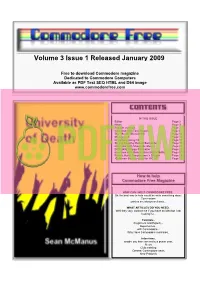 Volume 3 Issue 1 Released January 2009 CONTENTS