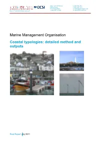Coastal Typologies: Detailed Method and Outputs