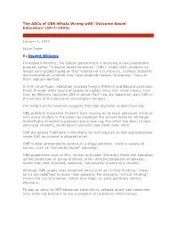 The Abcs of OBE:Whats Wrong with 'Outcome Based Education' (IP-1-1994)