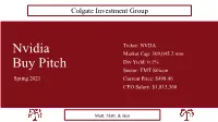 Nvidia Buy Pitch