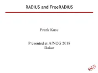 RADIUS and Freeradius