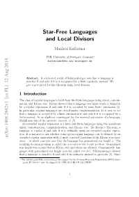 Star-Free Languages and Local Divisors