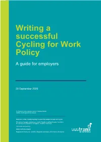 Writing a Successful Cycling for Work Policy