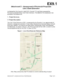 Assessment of Provincial Proposals Line 2 East Extension