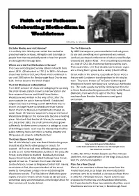 Celebrating Methodism in Wealdstone