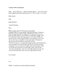 Comments from Book Owners (2007)