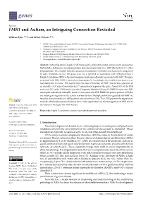 FMR1 and Autism, an Intriguing Connection Revisited