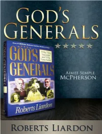 God's Generals: Aimee Semple Mcpherson